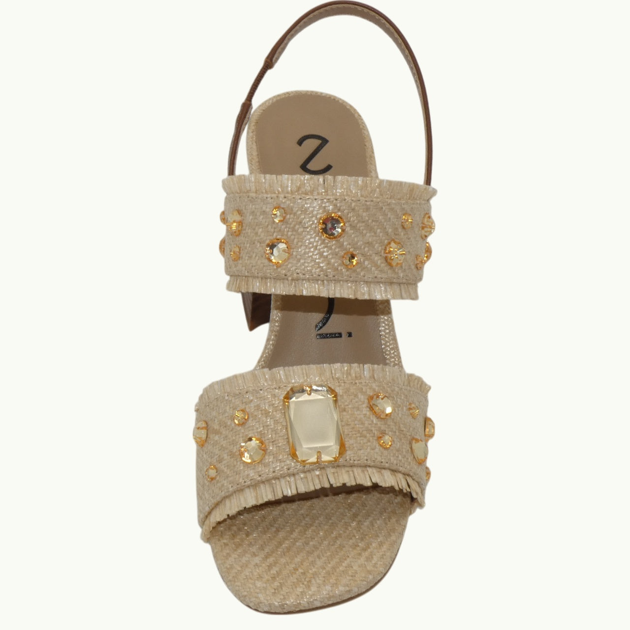 Raffia Sandal with Beads KIKA-02