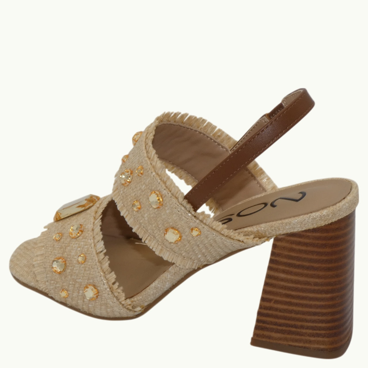 Raffia Sandal with Beads KIKA-02