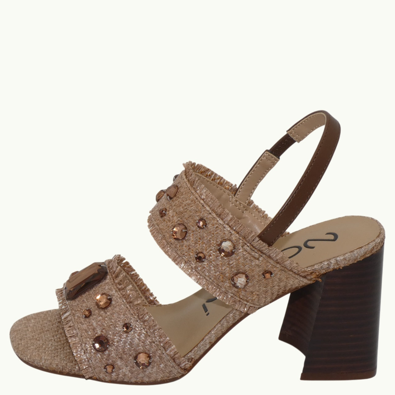 Raffia Sandal with Beads KIKA-02