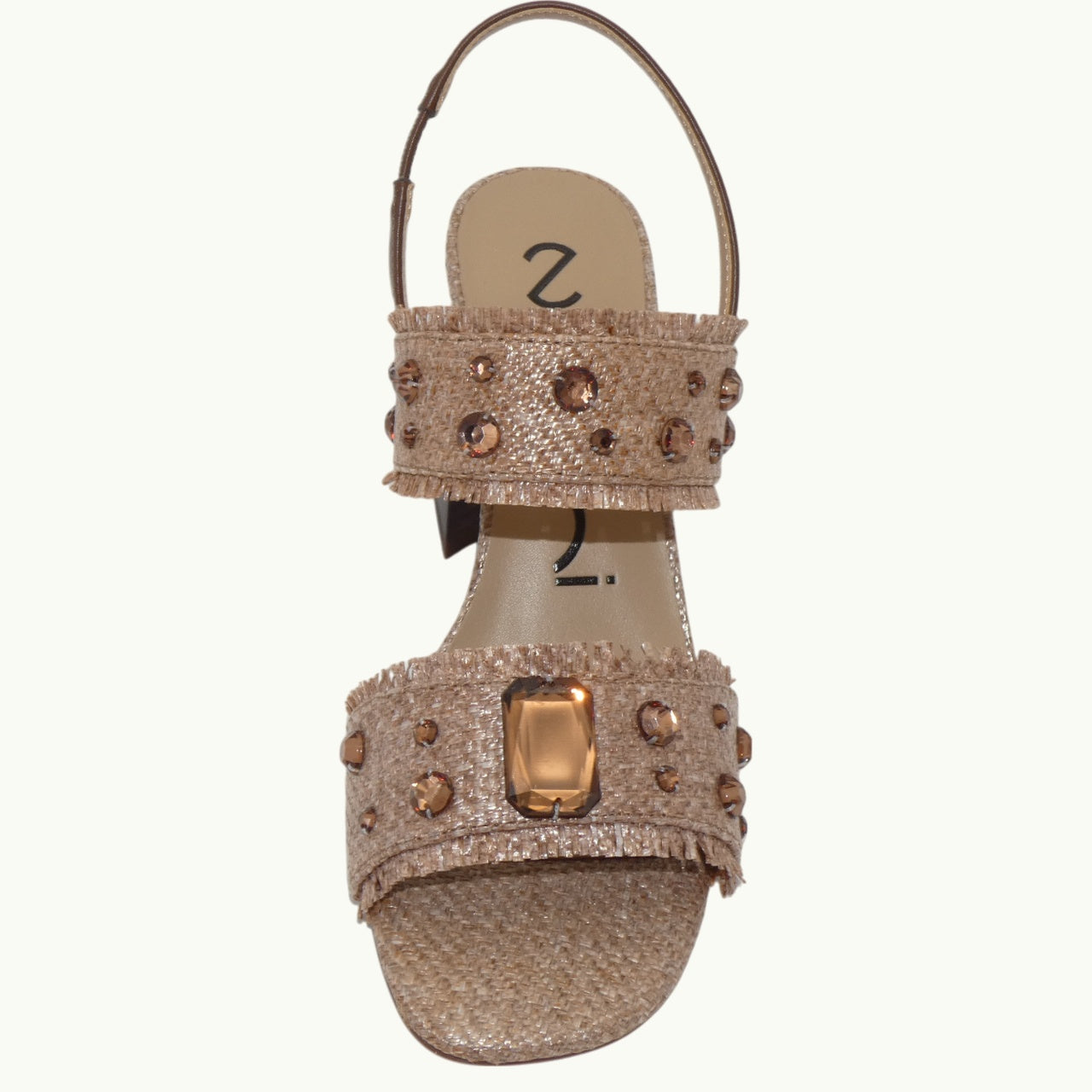 Raffia Sandal with Beads KIKA-02