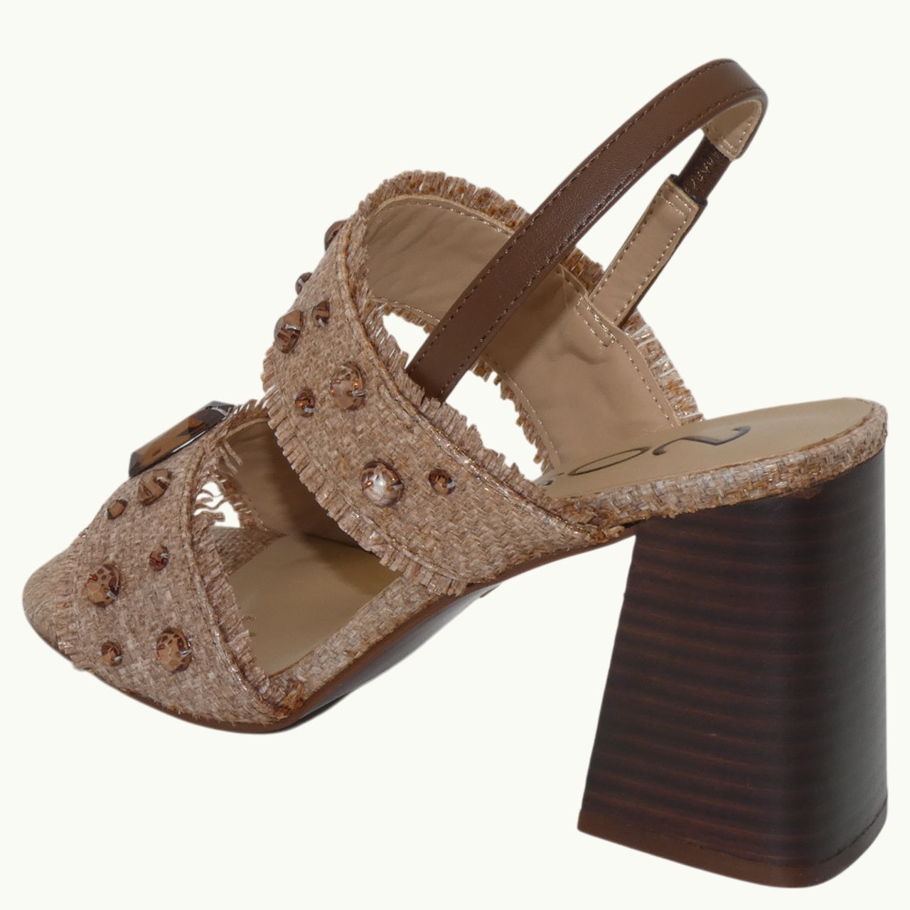 Raffia Sandal with Beads KIKA-02