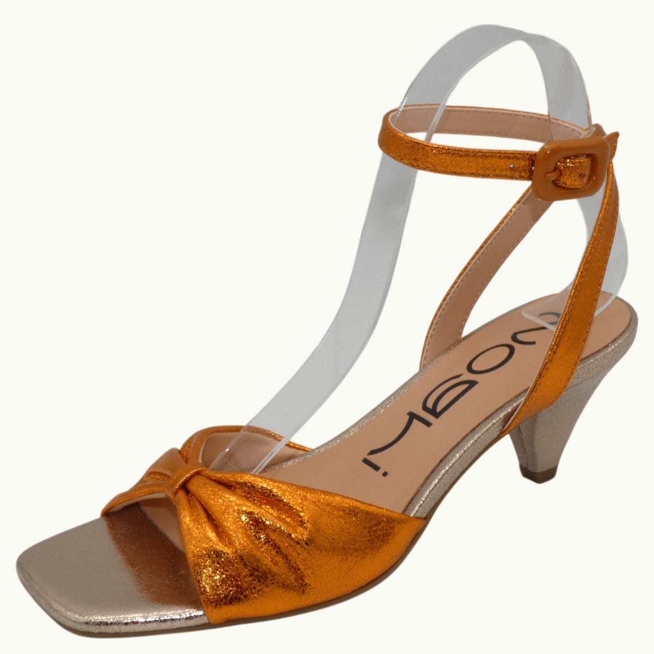 Metallic Heel Strap Sandal NAREL-02