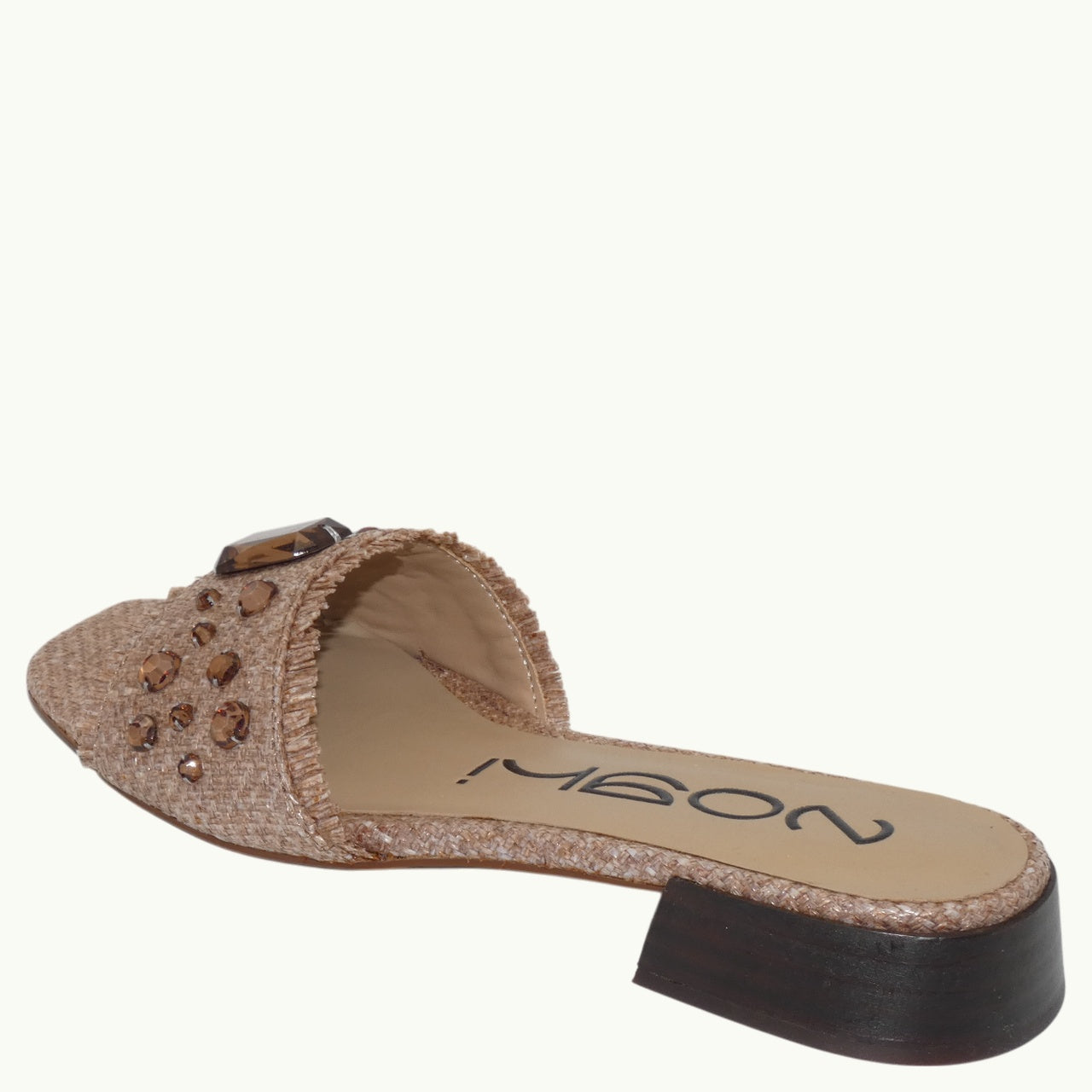 Raffia Beaded Sandal NOBU-02