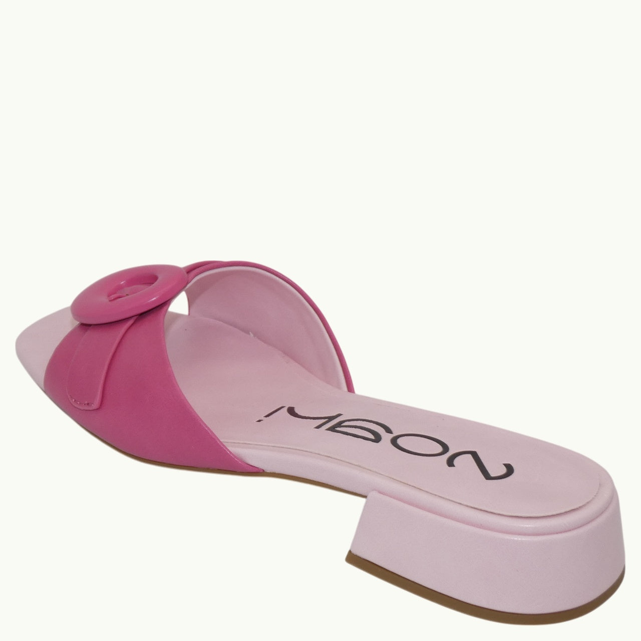 Flat Sandal with Buckle Detail NOBU-03
