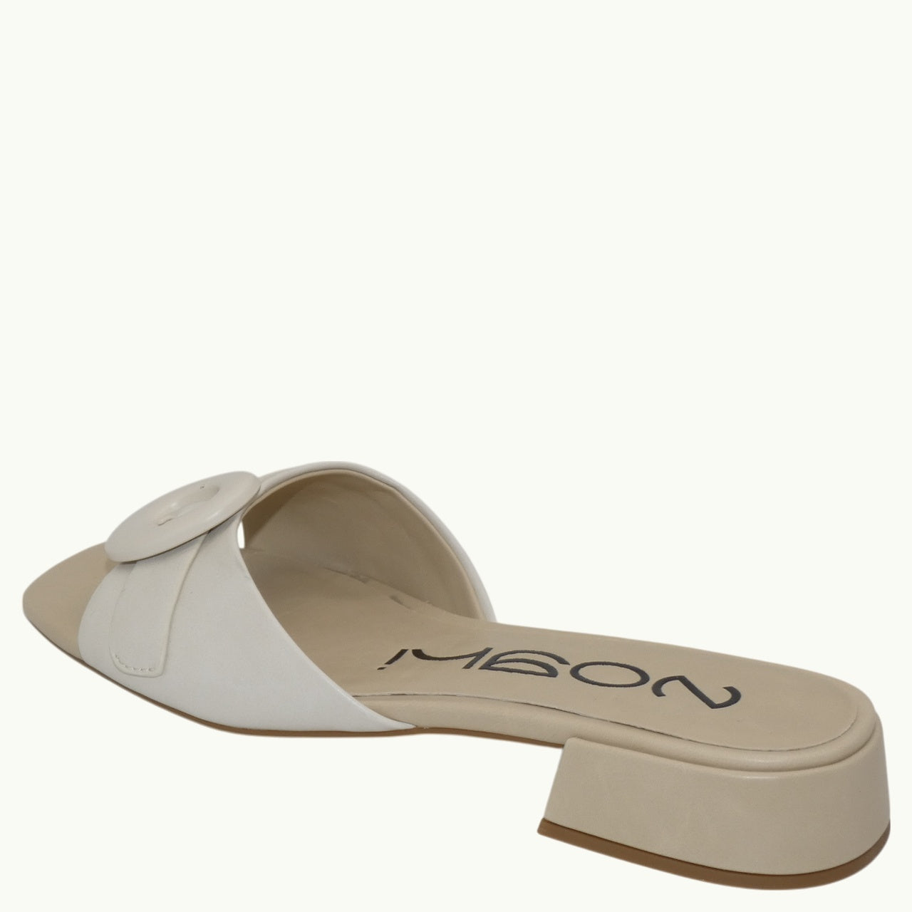 Flat Sandal with Buckle Detail NOBU-03