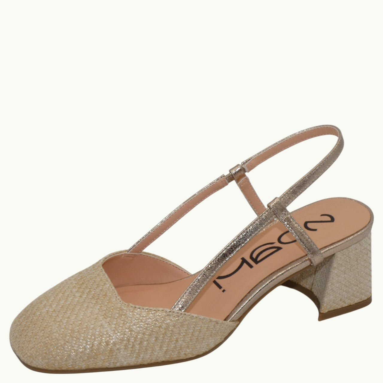 Slingback Raffia Heel TATIN-04