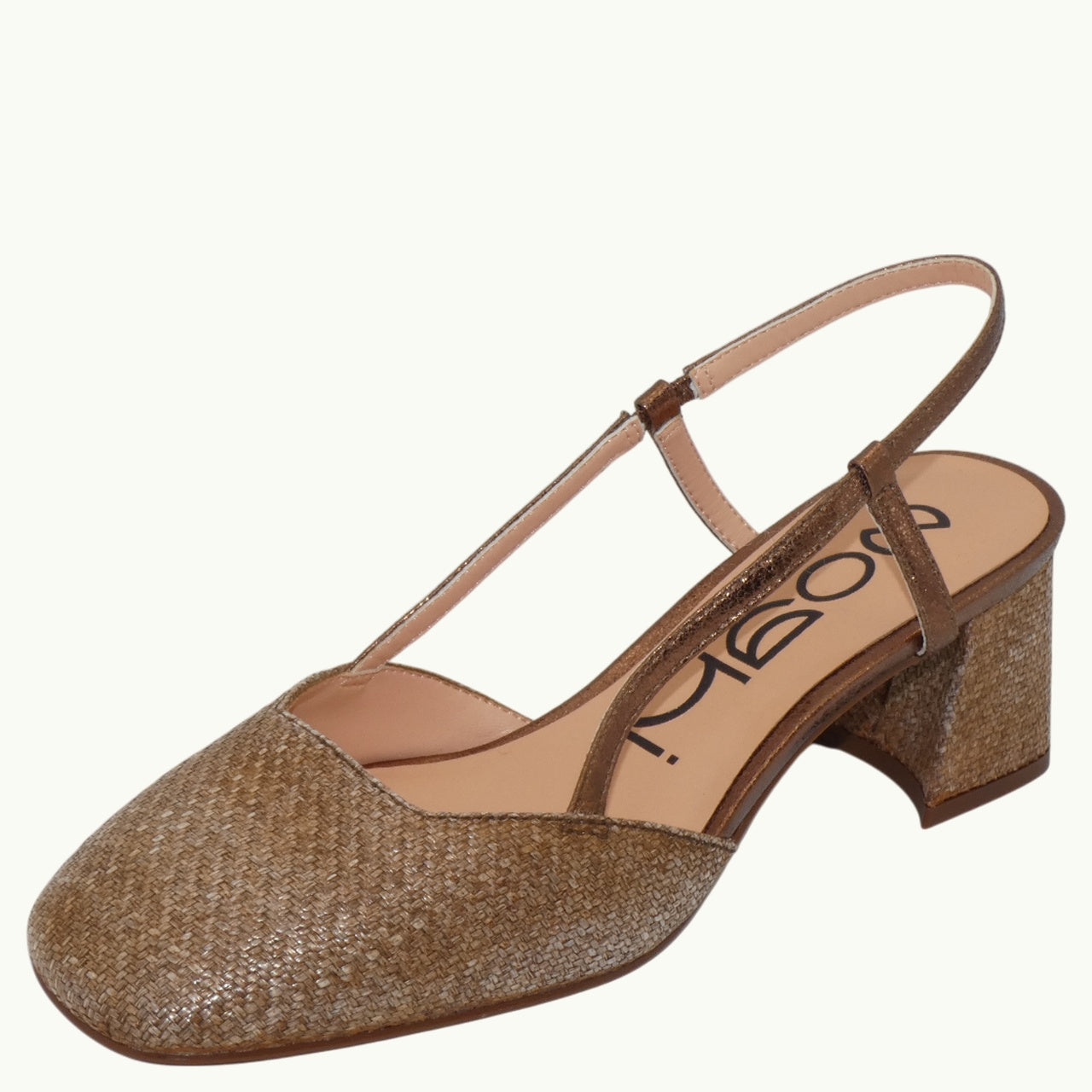 Slingback Raffia Heel TATIN-04