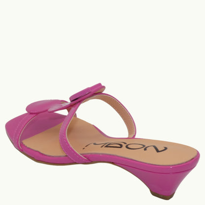 Sandalia Tiras Efecto Charol MIRTA-01