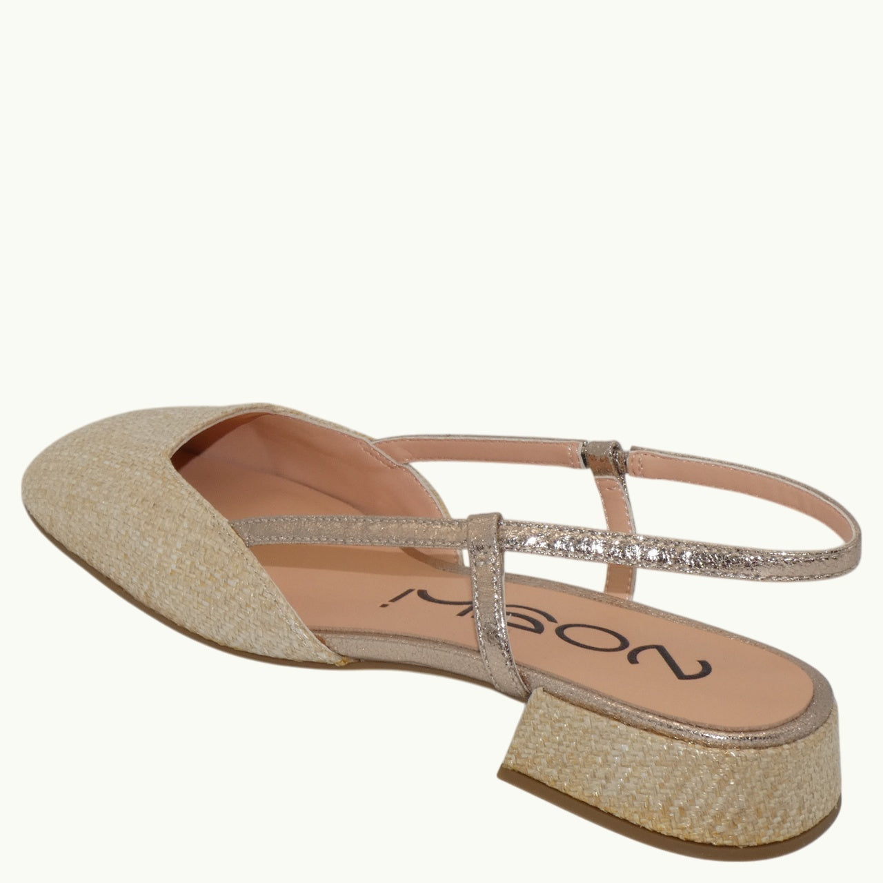Slingback Raffia Heel NADIA-04